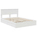 Pat cu storage cu headboard Alb 140 x 200 cm Lemn compozit - WALTI WALTI