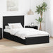 Pat cu storage cu sertar Negru 100 x 200 cm Lemn prelucrat - WALTI WALTI