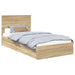 Pat cu storage Stejar Sonoma 100 x 200 cm Lemn compozit - WALTI WALTI