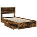 Pat cu storage Stejar fumuriu 100 x 200 cm Lemn compozit - WALTI WALTI