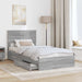 Pat cu storage cu sertar Gri Sonoma 100 x 200 cm Lemn compozit - WALTI WALTI