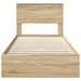 Pat cu storage Stejar Sonoma 90 x 190 cm Lemn compozit - WALTI WALTI
