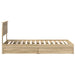 Pat cu storage Stejar Sonoma 90 x 190 cm Lemn compozit - WALTI WALTI