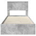 Pat cu storage Gri din beton 90 x 190 cm Lemn compozit - WALTI WALTI