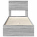 Pat cu storage cu sertar Gri Sonoma 75 x 190 cm Lemn compozit - WALTI WALTI