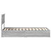 Pat cu storage cu sertar Gri Sonoma 75 x 190 cm Lemn compozit - WALTI WALTI