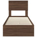 Pat cu storage Stejar închis 75 x 190 cm Lemn compozit - WALTI WALTI