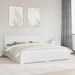 Cadru de pat cu headboard Alb 200 x 200 cm Lemn compozit - WALTI WALTI