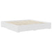Cadru de pat cu headboard Alb 200 x 200 cm Lemn compozit - WALTI WALTI