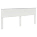 Cadru de pat cu headboard Alb 200 x 200 cm Lemn compozit - WALTI WALTI