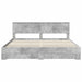 Cadru de pat cu sertar Gri din beton 200 x 200 cm Lemn compozit - WALTI WALTI