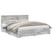 Cadru de pat cu sertar Gri din beton 180 x 200 cm Lemn compozit - WALTI WALTI