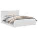 Cadru de pat cu headboard Alb 160 x 200 cm Lemn compozit - WALTI WALTI