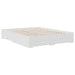 Cadru de pat cu headboard Alb 160 x 200 cm Lemn compozit - WALTI WALTI