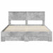 Cadru de pat cu sertar Gri din beton 160 x 200 cm Lemn compozit - WALTI WALTI