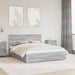 Cadru de pat cu headboard Gri Sonoma 160 x 200 cm Lemn compozit - WALTI WALTI