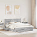 Cadru de pat cu headboard Gri Sonoma 160 x 200 cm Lemn compozit - WALTI WALTI