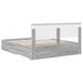 Cadru de pat cu headboard Gri Sonoma 160 x 200 cm Lemn compozit - WALTI WALTI