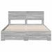 Cadru de pat cu headboard Gri Sonoma 160 x 200 cm Lemn compozit - WALTI WALTI