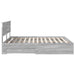 Cadru de pat cu headboard Gri Sonoma 160 x 200 cm Lemn compozit - WALTI WALTI