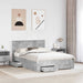 Cadru de pat cu sertar cu headboard cu depozitare Lemn compozit - WALTI WALTI