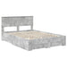 Cadru de pat cu sertar cu headboard cu depozitare Lemn compozit - WALTI WALTI