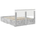 Cadru de pat cu sertar cu headboard cu depozitare Lemn compozit - WALTI WALTI