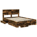 Cadru de pat Stejar fumuriu 135 x 190 cm Lemn compozit - WALTI WALTI