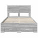 Cadru de pat cu headboard Gri Sonoma 120 x 190 cm Lemn compozit - WALTI WALTI