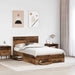 Cadru de pat cu sertar cu headboard cu depozitare Lemn compozit - WALTI WALTI