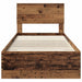 Cadru de pat cu headboard Lemn vechi 90 x 200 cm Lemn compozit - WALTI WALTI