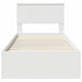 Cadru de pat cu headboard Alb 90 x 190 cm Lemn compozit - WALTI WALTI