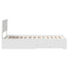 Cadru de pat cu headboard Alb 90 x 190 cm Lemn compozit - WALTI WALTI