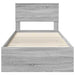 Cadru de pat cu headboard Gri Sonoma 90 x 190 cm Lemn compozit - WALTI WALTI