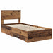 Cadru de pat cu headboard Lemn vechi 90 x 190 cm Lemn compozit - WALTI WALTI