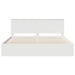 Cadru de pat cu headboard Alb 200 x 200 cm Lemn de pin masiv - WALTI WALTI
