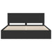 Cadru de pat cu headboard Negru 200 x 200 cm Lemn de pin masiv - WALTI WALTI
