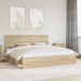 Cadru de pat cu headboard Sonoma 200 x 200 cm Lemn de pin masiv - WALTI WALTI