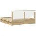 Cadru de pat cu headboard Sonoma 200 x 200 cm Lemn de pin masiv - WALTI WALTI