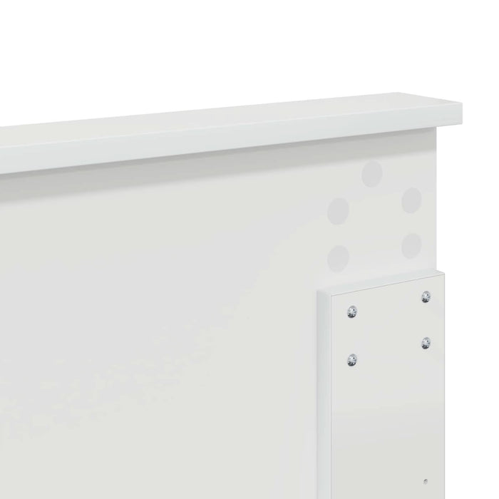 Cadru de pat cu headboard Alb 180 x 200 cm Lemn de pin masiv - WALTI WALTI