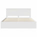 Cadru de pat cu headboard Alb 180 x 200 cm Lemn de pin masiv - WALTI WALTI