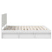 Cadru de pat cu headboard Alb 180 x 200 cm Lemn de pin masiv - WALTI WALTI