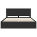 Cadru de pat cu headboard Negru 180 x 200 cm Lemn de pin masiv - WALTI WALTI