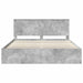 Cadru de pat cu headboard Beton 180 x 200 cm Lemn de pin masiv - WALTI WALTI