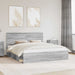 Cadru de pat Gri Sonoma 180 x 200 cm Lemn de pin masiv - WALTI WALTI