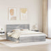 Cadru de pat Gri Sonoma 180 x 200 cm Lemn de pin masiv - WALTI WALTI