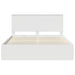 Cadru de pat cu headboard Alb 160 x 200 cm Lemn de pin masiv - WALTI WALTI