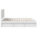 Cadru de pat cu headboard Alb 160 x 200 cm Lemn de pin masiv - WALTI WALTI