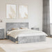 Cadru de pat cu headboard Beton 160 x 200 cm Lemn de pin masiv - WALTI WALTI