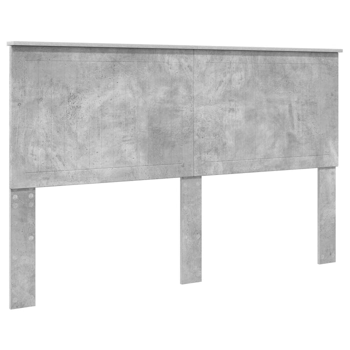 Cadru de pat cu headboard Beton 160 x 200 cm Lemn de pin masiv - WALTI WALTI